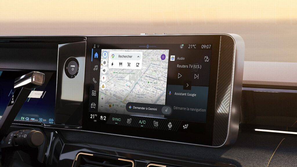 Renault intègre Gemini, l’IA de Google, pour améliorer l’expérience des conducteurs.