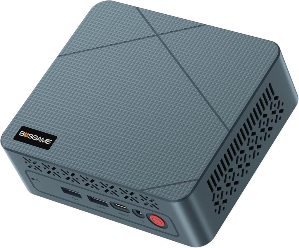 BOSGAME E2 Neo Mini PC avec Ryzen 5 3500U et Triple Écran pour Bureau à Domicile