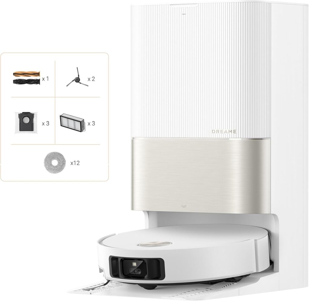 DREAME X50 Ultra : Aspirateur robot avec station, aspiration de 20000 Pa et brosses amovibles