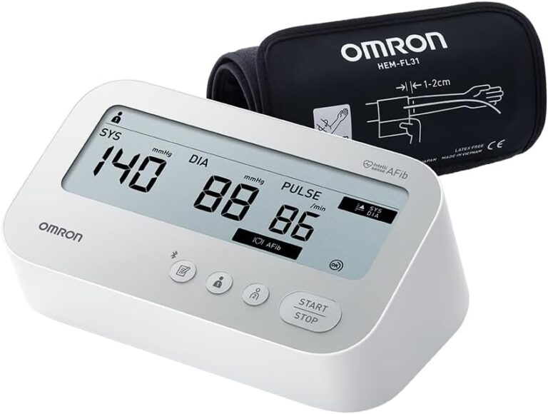 OMRON X4 Connect : Moniteur de tension artérielle avec détection AFib et Bluetooth.