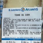 Rappel Consommateur – Détail Tomme du Jura E.Leclerc