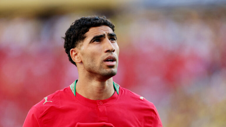Achraf Hakimi, footballeur marocain, jugé pour viol par la justice française.