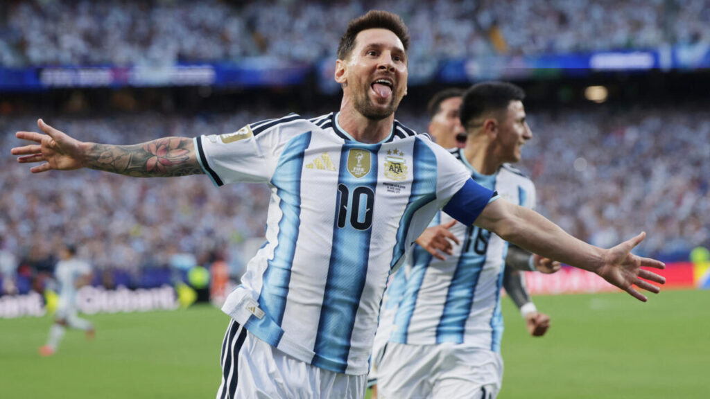 Messi marque pour l’Argentine lors du match contre l’Algérie en Coupe du monde 2026