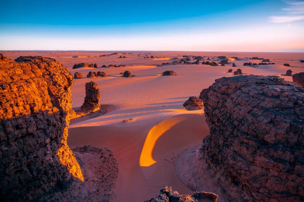 Sous le Sahara, l’Algérie, la Libye et la Tunisie partagent une immense réserve d’eau douce.