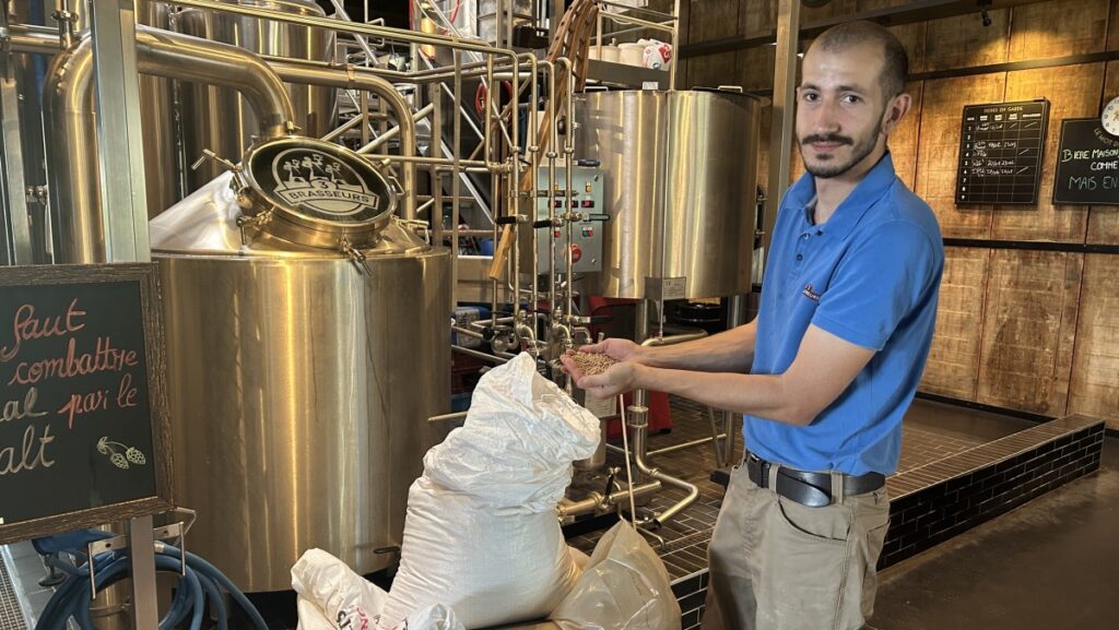 Visite de la brasserie des 3 Brasseurs à Vitrolles lors d’une journée portes ouvertes.