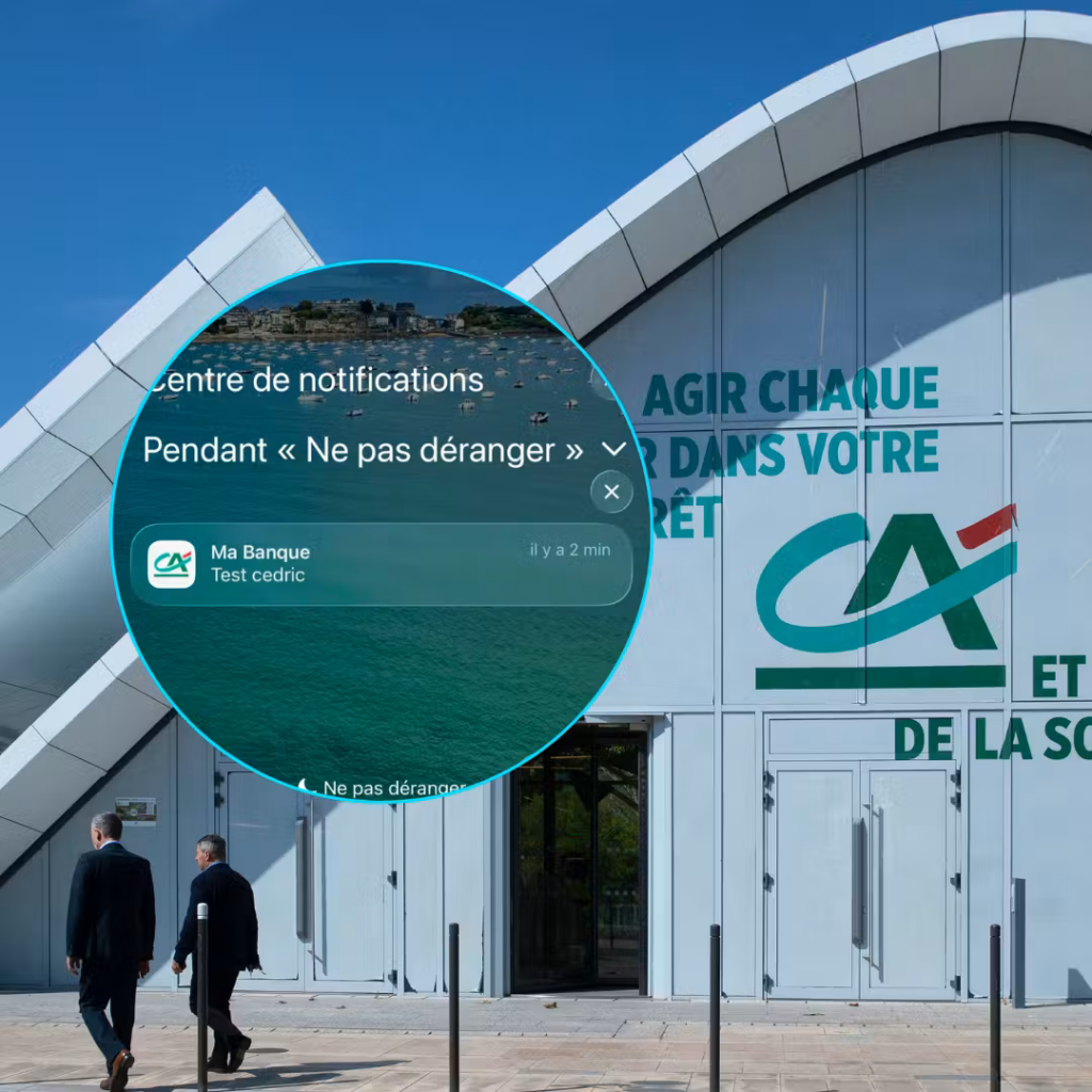 Crédit Agricole : une notification erronée suscite des réactions sur les réseaux sociaux.