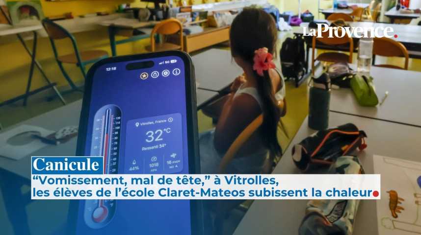 À Vitrolles, des parents inquiets face aux températures de 31° dans l’école Claret-Matéos.