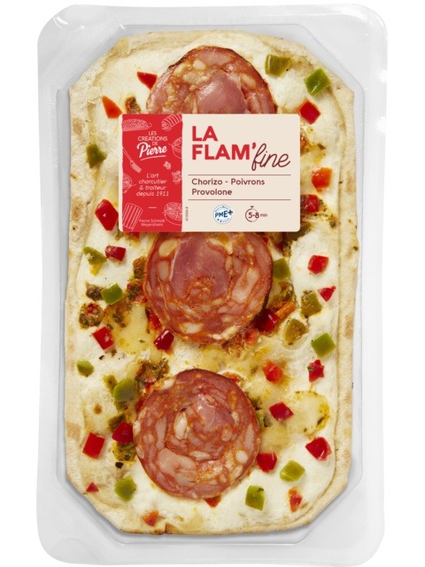 La flam'fine  Chorizo Poivrons Provolone