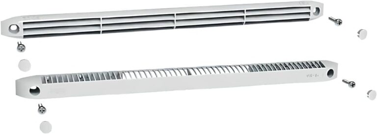 Anjos présente une grille de ventilation auto-réglable pour VMC en kit blanc.