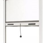 Écran insectes en aluminium ajustable 800 mm x 1300 mm : solution pour la protection domestique.