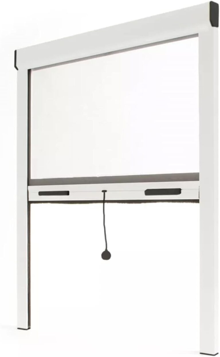 Écran insectes en aluminium ajustable 800 mm x 1300 mm : solution pour la protection domestique.