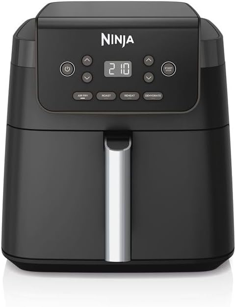 Ninja AF170EU : Friteuse à air chaud 6,2 L sans huile, facile à nettoyer et avec panier antiadhésif.