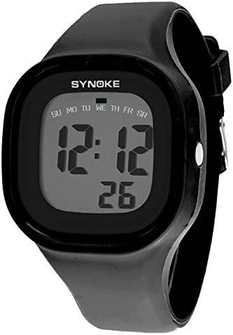 Montre de natation LED pour femmes : étanche et numérique avec bracelet en silicone