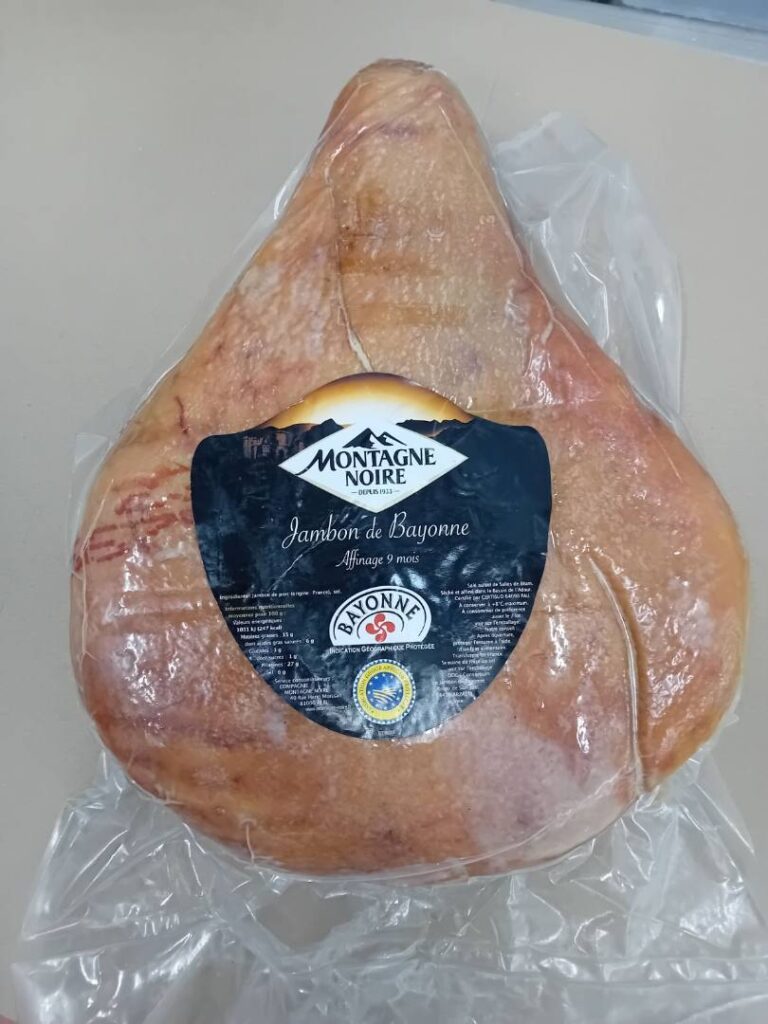Rappel Consommateur – Détail JAMBON DE BAYONNE IGP VPF 9M DR MN MONTAGNE NOIRE