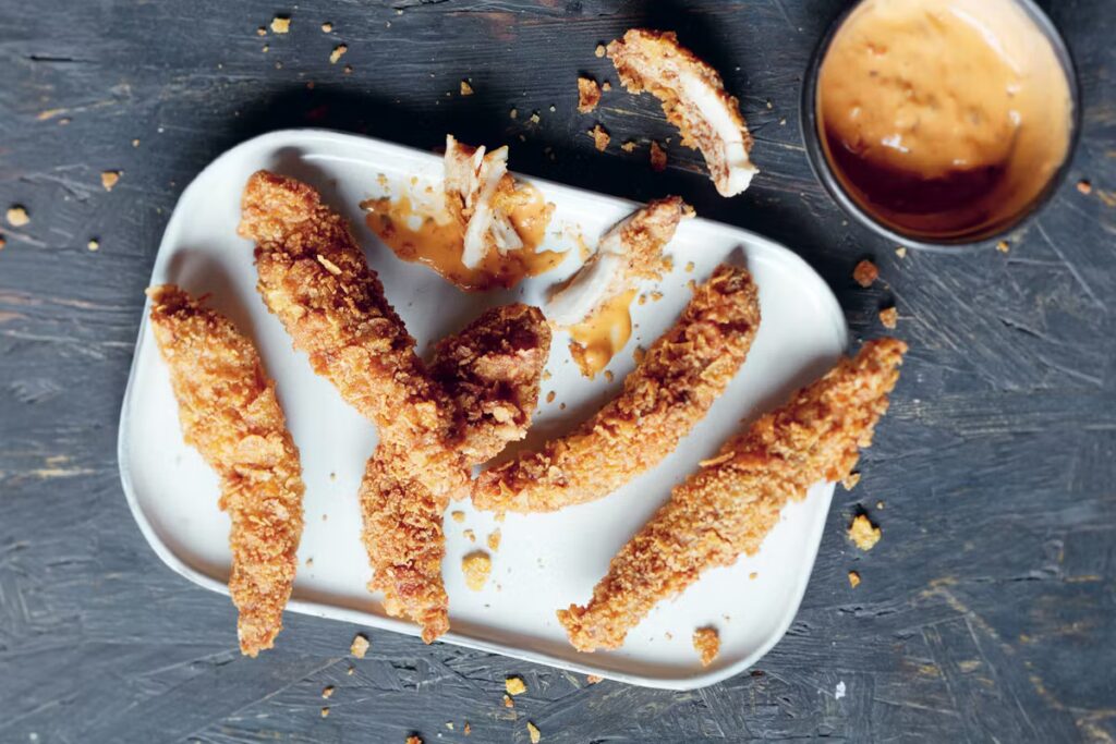 Recette de poulet krispy spicy : une préparation croustillante à réaliser soi-même.