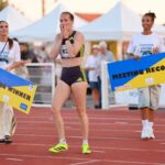 Sacha Alessandrini, deuxième Française de l&rsquo;histoire sur 100 m haies au Meeting de Montgeron.