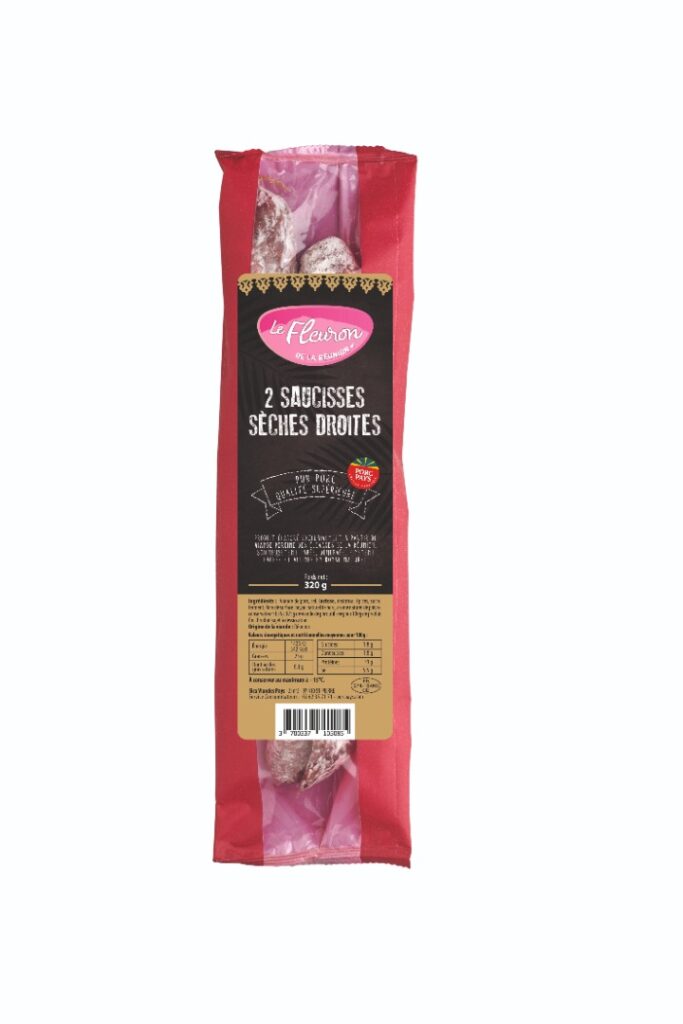 Rappel Consommateur – Détail 2 Saucisses sèches droites Le Fleuron de la Réunion