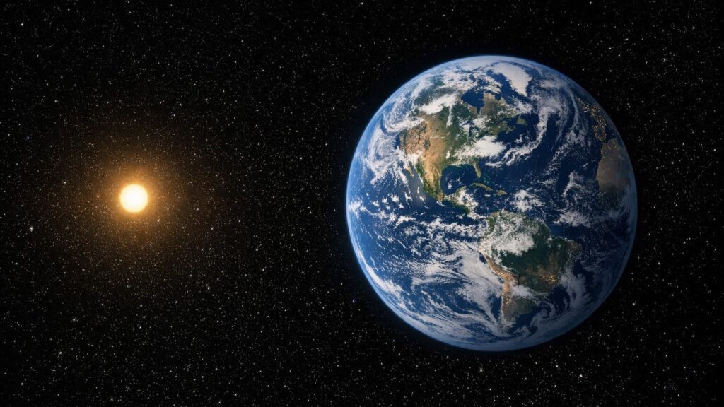La Terre atteint son aphélie à 5 millions de kilomètres du Soleil durant l’été.