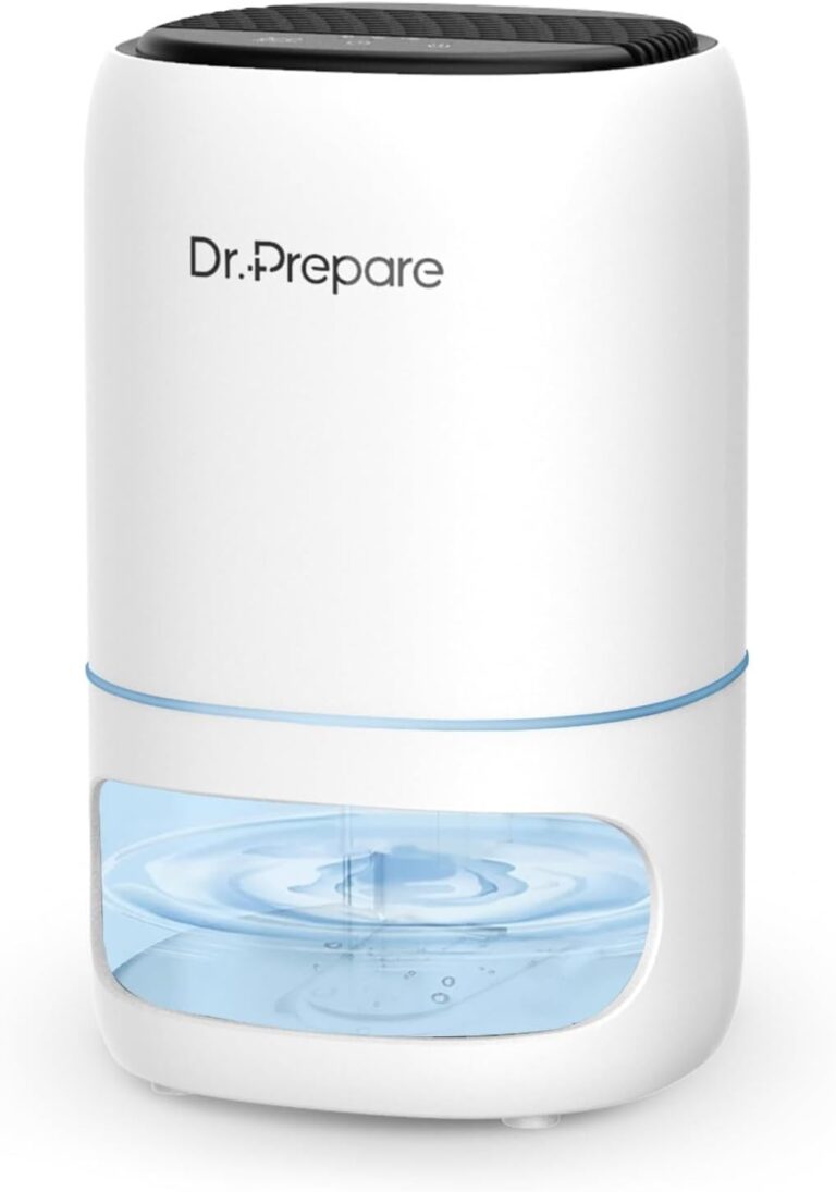 Dr.Prepare Humidificateur d’air électrique 1L, silencieux et portable, pour chambre et salle de bain