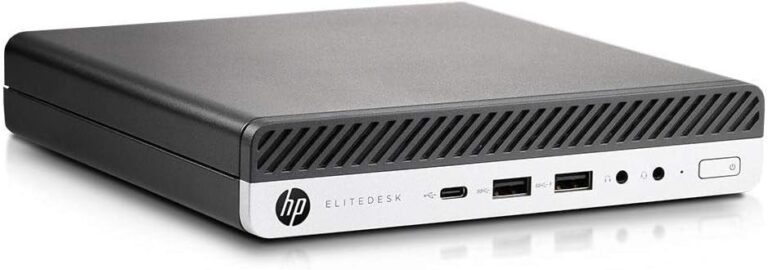 HP EliteDesk 800 G3 Mini PC : Intel i5, 512 Go SSD, 16 Go RAM pour les entreprises.