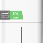 Déshumidificateur COMFEE Compact : Absorption de 10L/jour et mode nuit pour pièces de 16 à 31㎡