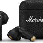 Marshall Minor IV : écouteurs sans fil Bluetooth disponibles en noir pour les auditeurs modernes.