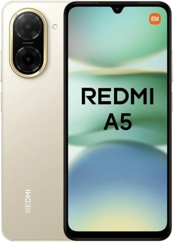 Xiaomi présente le Redmi A5 avec 128 Go de stockage et double SIM en Sandy Gold