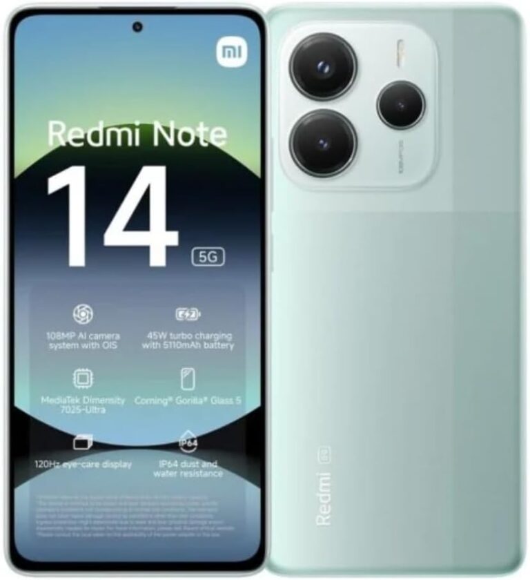 Smartphone Xiaomi Redmi Note 14 5G : nouvelles caractéristiques pour le marché européen.