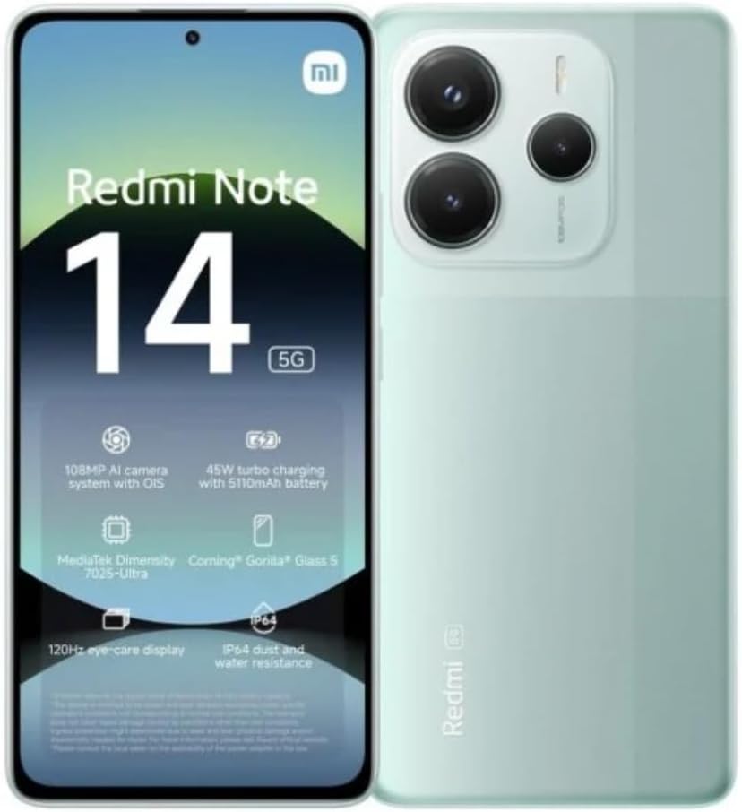 Smartphone Xiaomi Redmi Note 14 5G : nouvelles caractéristiques pour le marché européen.
