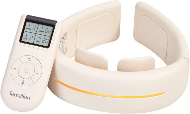 TERRAILLON présente le massager cervical Neck Care + avec 6 modes et 16 intensités.