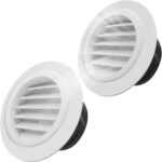 MEISO : Grille de ventilation ronde 100 mm en ABS pour installations murales et plafond.