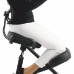 BLACK POINT O’KNEEL : Chaise ergonomique en cuir éco-responsable pour bureau et maison.
