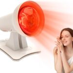 Lampe à infrarouges de 150W : 4 niveaux de chaleur et 3 options de minuterie pour la thérapie.