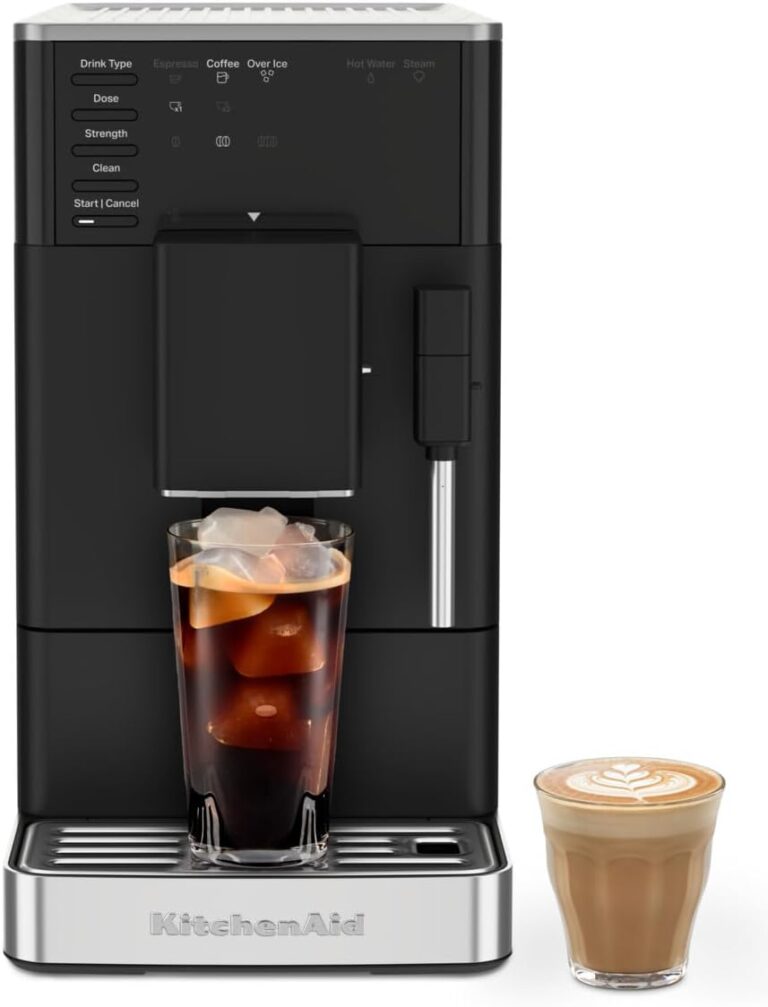 KitchenAid KF2 5KES8452 : machine à café automatique avec broyeur et fonction Iced Coffee.