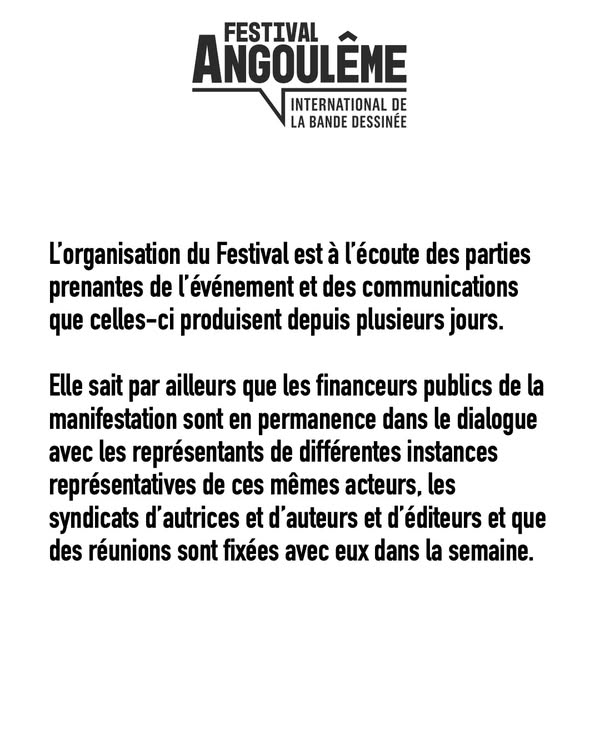 Photos du Festival International de la Bande Dessinée d’Angoulême 2023 disponibles en ligne.