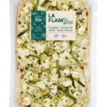 La flam'fine Courgette – Fromage de chèvre – Basilic citronné