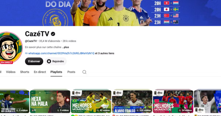 CazéTV modifie la diffusion de la Coupe du monde au Brésil avec un nouveau modèle de streaming.