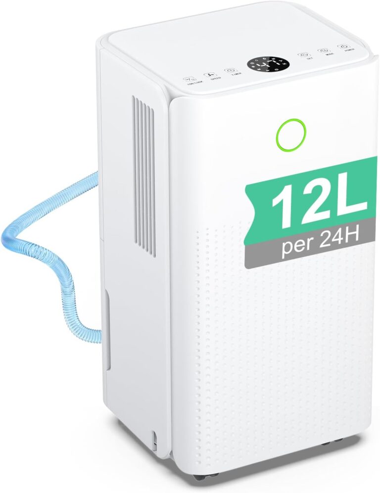 Humidificateur et déshumidificateur électrique de 12 litres/24h pour foyers et appartements