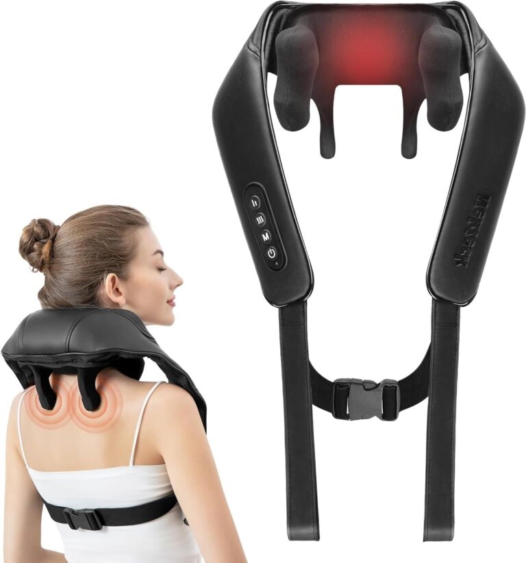 Nekteck : Massager Cervical Électrique 6D avec Chauffage pour Soulager Tensions Musculaires