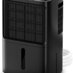 Déshumidificateur avec écran LED et minuterie, retire 16 L d’humidité en 24 h pour des pièces de 70 m².