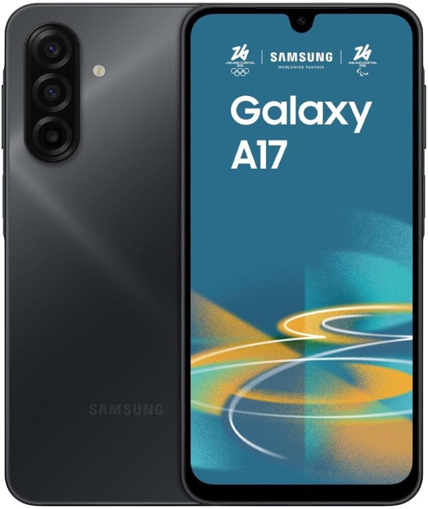 Samsung Galaxy A17 4G 128GB/4GB Dual SIM Black: Caractéristiques techniques et disponibilité en France.