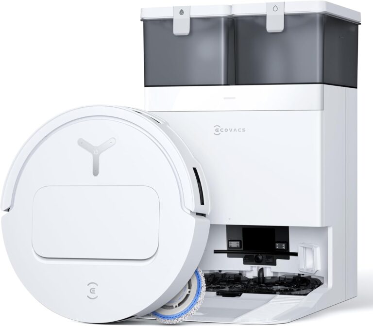 ECOVACS T50 Pro Omni Gen2 : Aspirateur robot avec 21000Pa et brosse extensible.