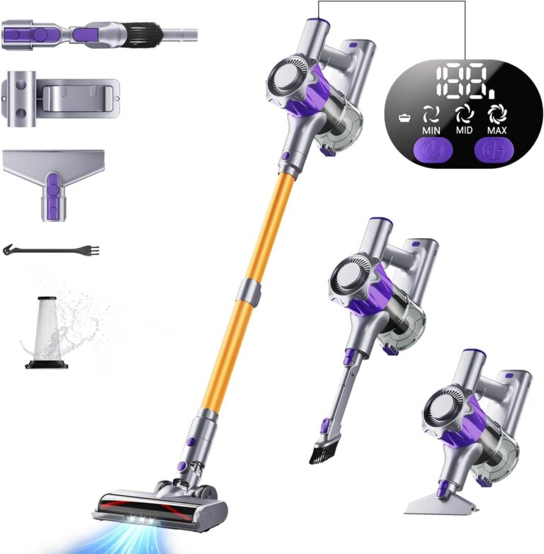 Aspirateur sans fil 450W au Canada avec écran intelligent et 50 minutes d’autonomie.