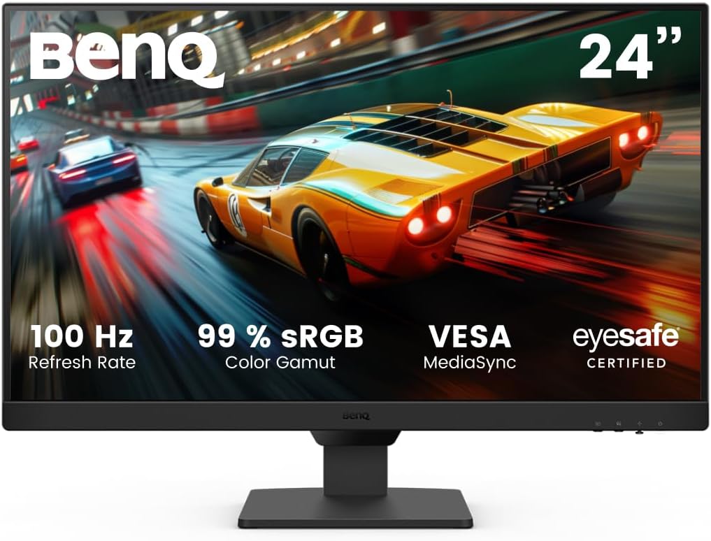 BenQ GW2490E : Moniteur de jeu 24 pouces avec technologie Eye-Care et 100Hz.