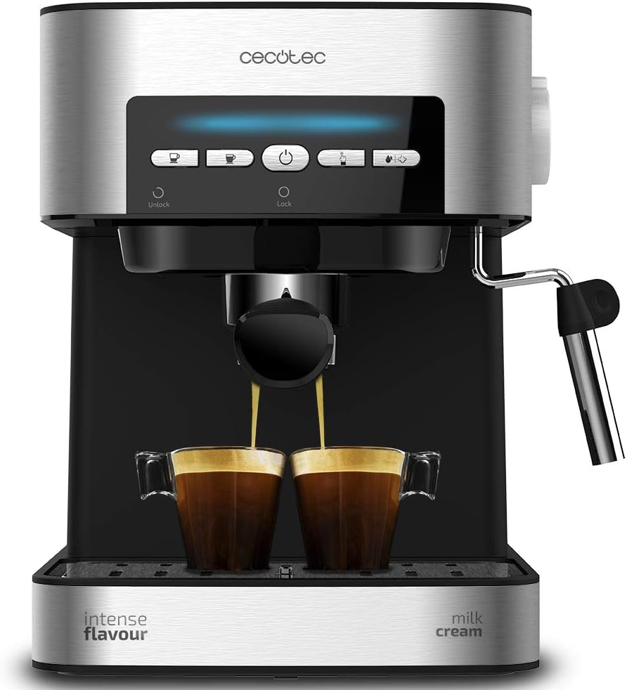 Cecotec lance la machine à café espresso Power Espresso 20 Matic avec 20 bars de pression et 1,5 L.