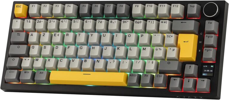 EPOMAKER présente le clavier mécanique AK820 Pro ISO-FR AZERTY sans fil pour PC et Mac.