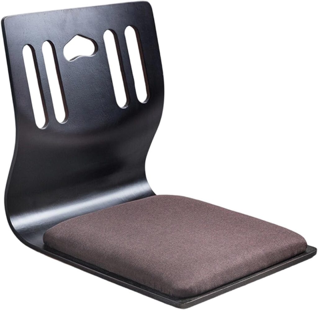 Fauteuil de lecture ergonomique en bois massif sans pieds pour lit et canapé, adapté à la détente intérieure