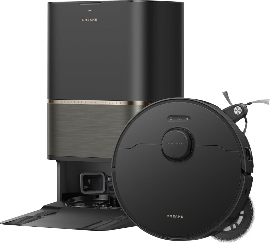 Dreame L50s Pro Ultra : Aspirateur robot avec aspiration de 30,000 Pa et nettoyage automatique.