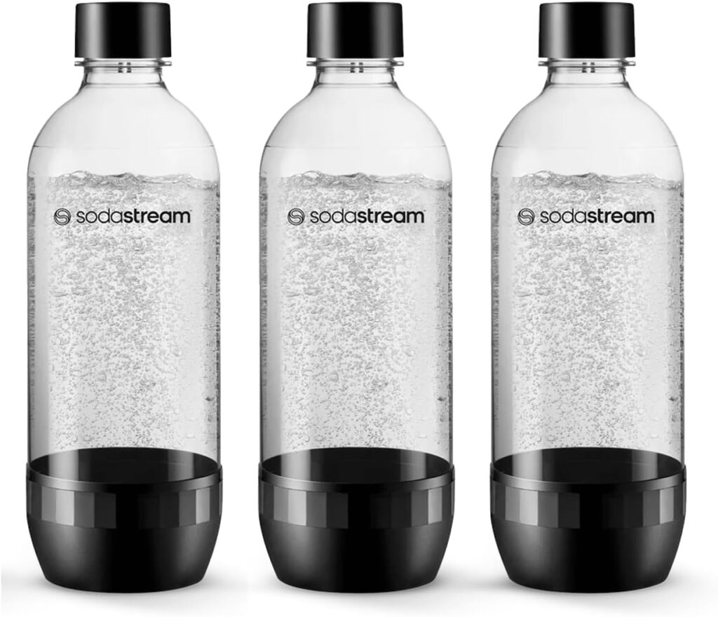 Sodastream Classic : Bouteilles réutilisables de 1L compatibles avec plusieurs machines et lave-vaisselle.