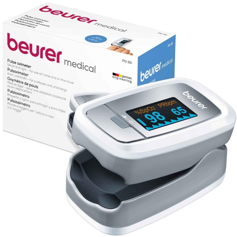 Beurer PO 30 : Oxymètre professionnel numérique pour la mesure de la saturation en oxygène.